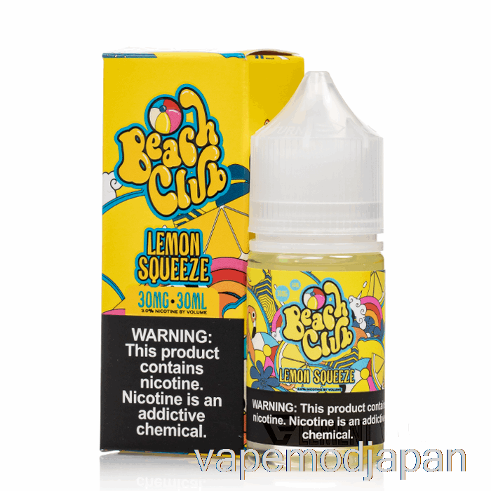 VAPE JAPAN レモンスクイーズ - ビーチクラブソルト - 30ml 30mg